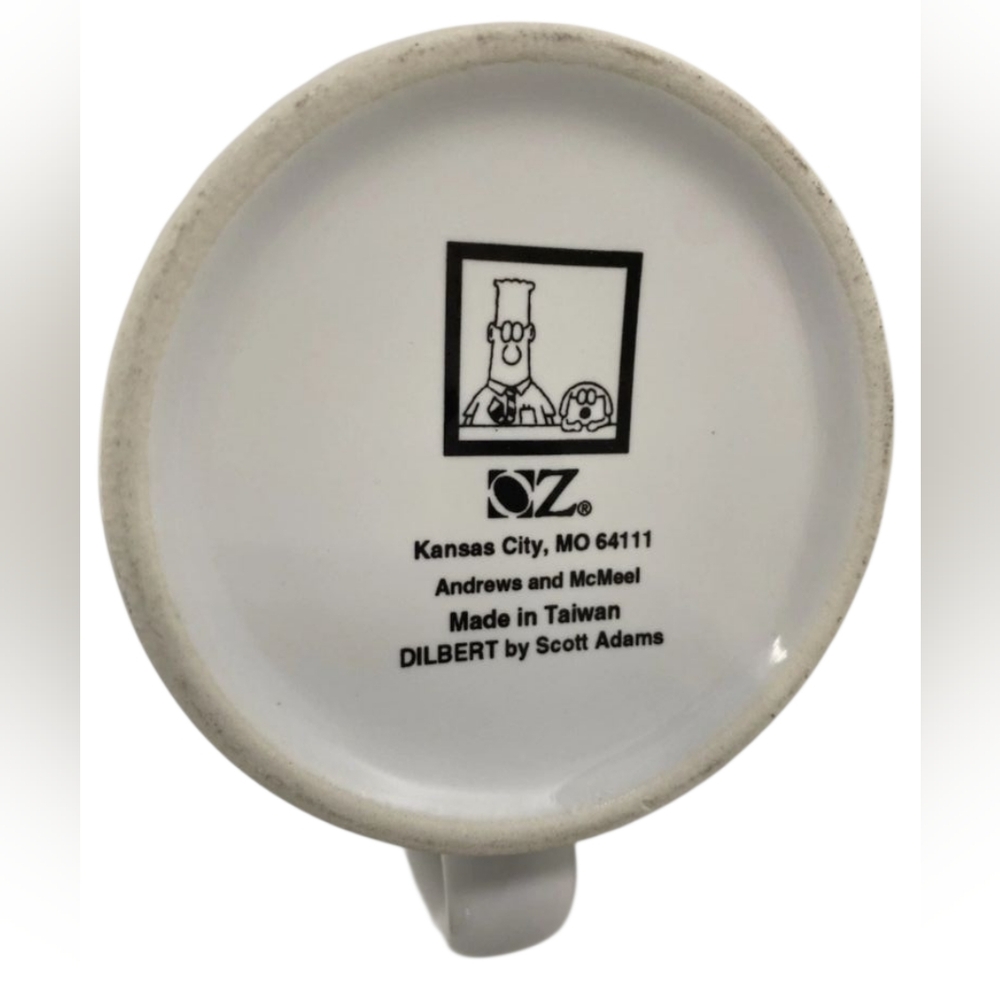 Vintage 1995 Dilbert Coffee Mug Cup Funny Humor Scott Adams Oz - Picture 6 of 6